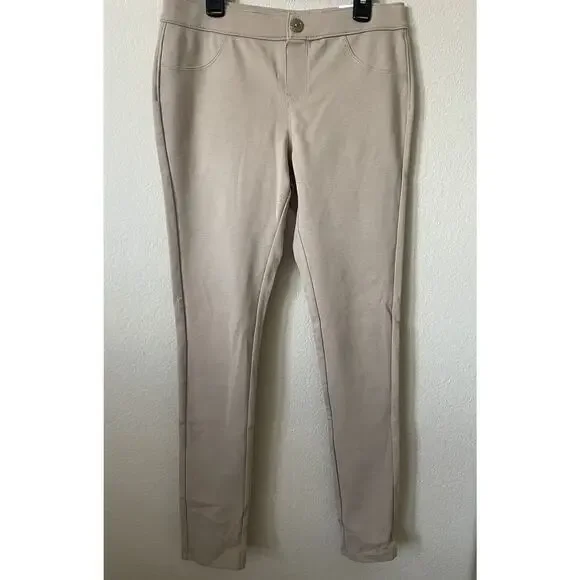 Old Navy Tan Uniform Girls' Adjustable Waist Ponte Knit Jeggings Pants Size 16 - Picture 2 of 8